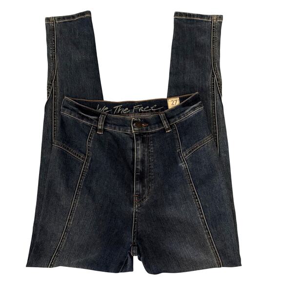Free People Denim - Free People We The People Dark Blue High Waisted Skinny Jeans- 27